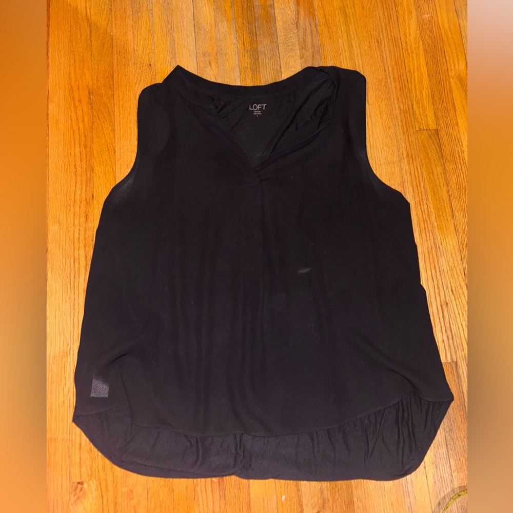 LOFT Women's Elegant Black Blouse